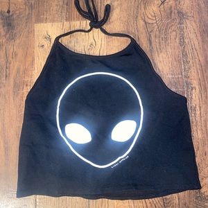 Gypsy Warrior Alien Black Halter Top